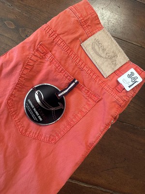 Jacob Cohen pantaloni in cotone+elastan Colore aragosta Taglia W34