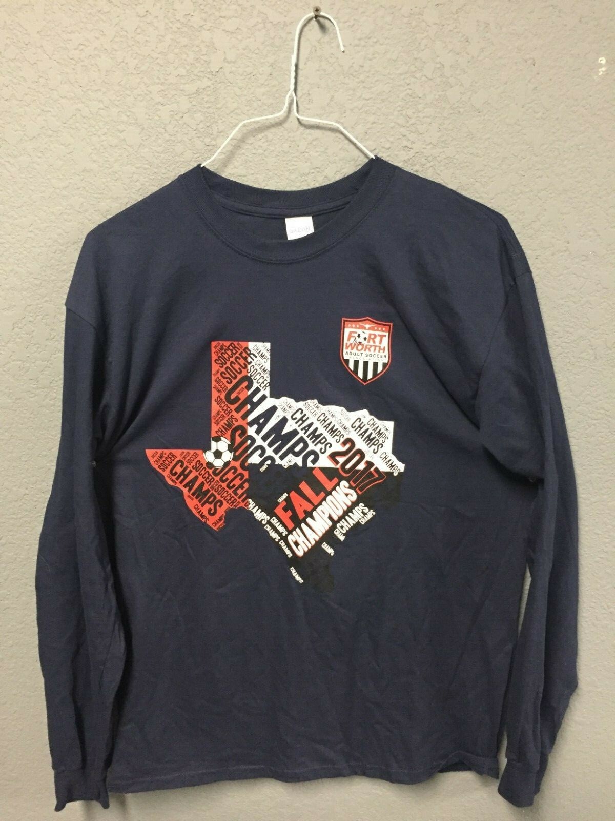 ALTRA Maglietta Fort Worth Texas Adult Soccer 2017 Fall Champions LS