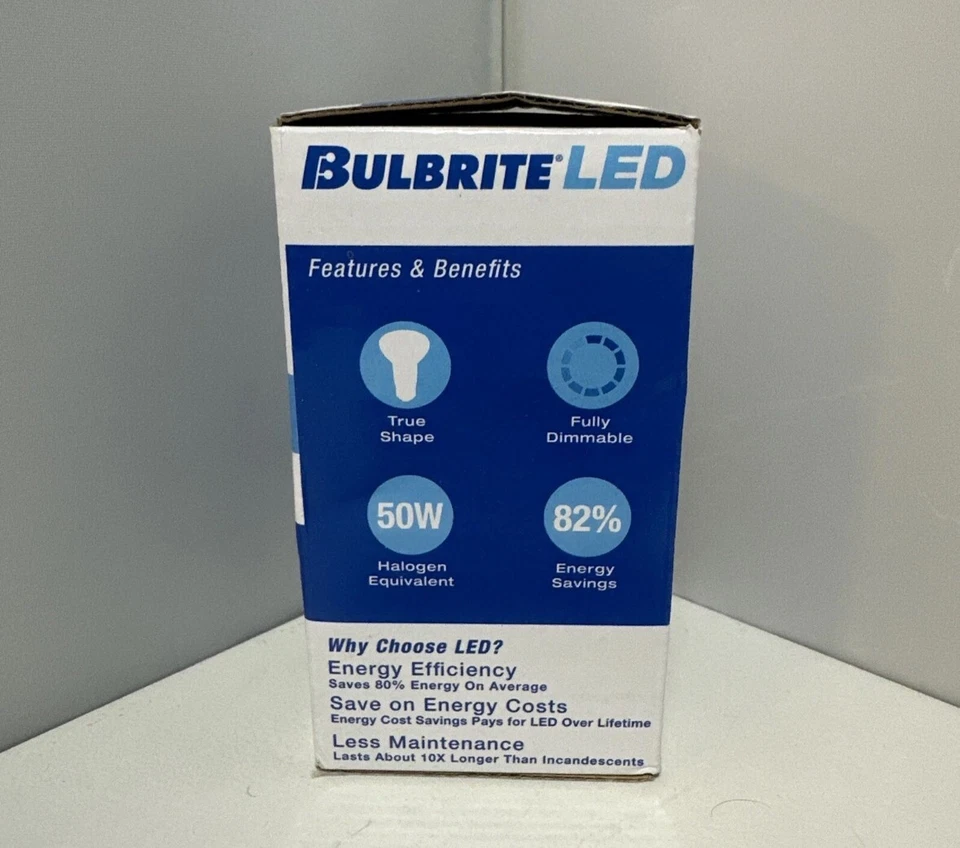 BULBRITE LED R20 8W DIMMABLE LIGHT BULB WARM WHITE - Image 3 of 3