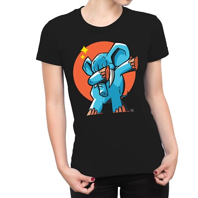 1Tee Damen Elephant Dab Dance T-Shirt