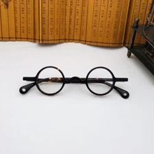 Super Small Round Vintage Acetate Optical Eyeglass Frames Men Women Hand Made