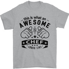 Awesome Chef Looks Like Funny Cooking Mens T-Shirt 100 Cotton