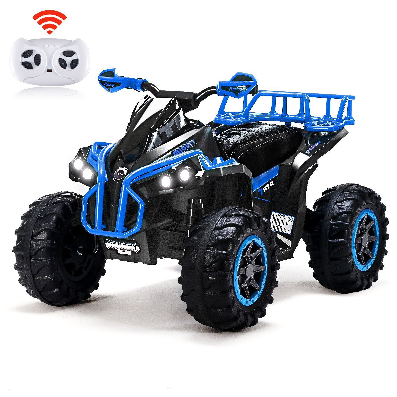 Remote Control Four Wheeler for Kids with Music LED USB Elec