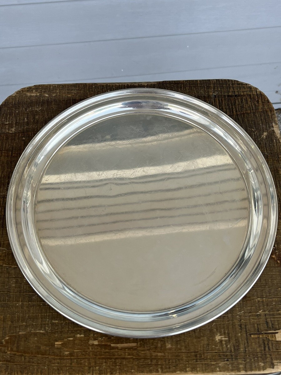 RARE Tiffany & Co. Makers Sterling Silver Dinner Plate 10 RARE Tiffany & Co. Makers Sterling Silver Dinner Plate 10