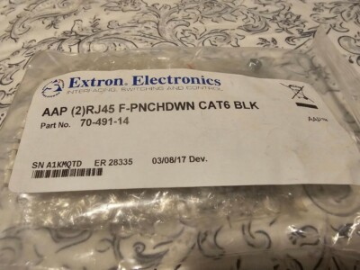 Extron 70-491-12 Two RJ-45 Female to Punch Down for CAT 6  Ortronics