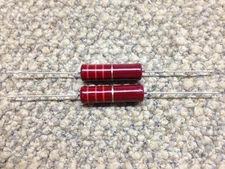 2 Pcs 2.2k Ohm 5W Carbon Film Resistor # Piher/Beyschlag/Roederstein # NOS #