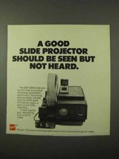 1972 GAF 2690 Slide Projector Ad - Seen Not Heard