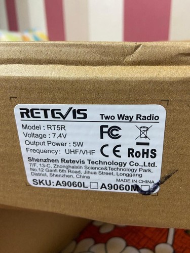 Retevis RT5R Walkie Talkie Professional, Dual Band 2 Way Radio Long Range 6 pack - Afbeelding 8 van 8