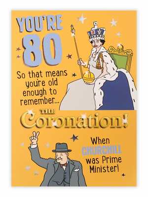 Remember When... 3-fach Karte zum 80. Geburtstag
