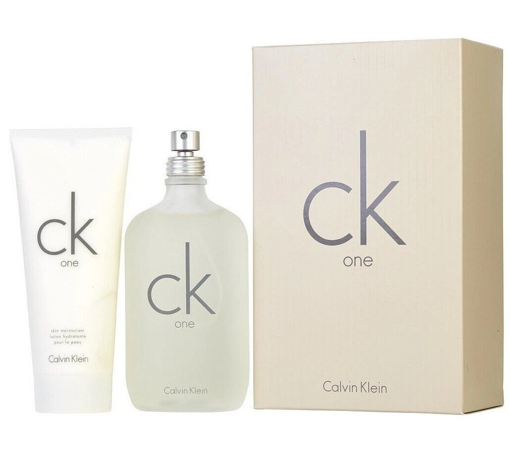 CK ONE by Calvin Klein for Unisex 2 pc SET 6.7 oz 200 ml EDT Spray + BODY  LOTION | eBay