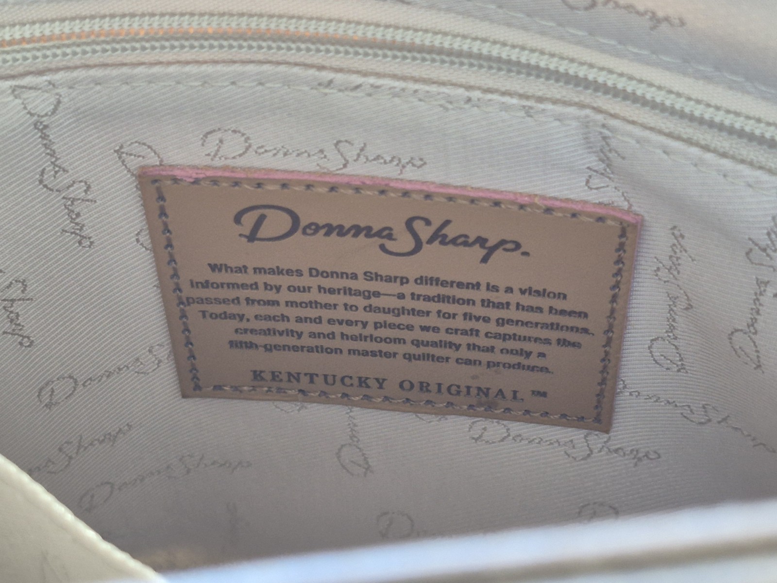 Donna Sharp Quilted Patchwork Handbag Totebag Ken… - image 16