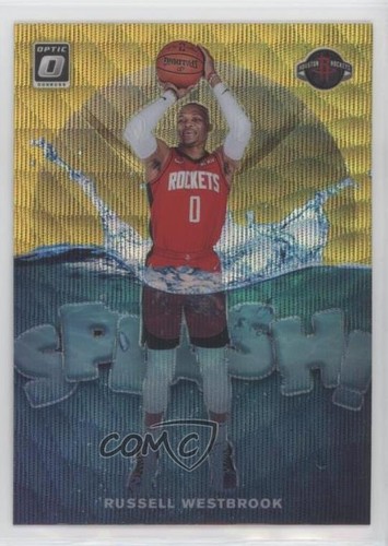 Russell Westbrook [Gold] #10 2019 Panini Donruss Optic Splash card