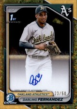 Darling Fernandez 1st Bowman #CPA-DF #/50 Oakland Athletics