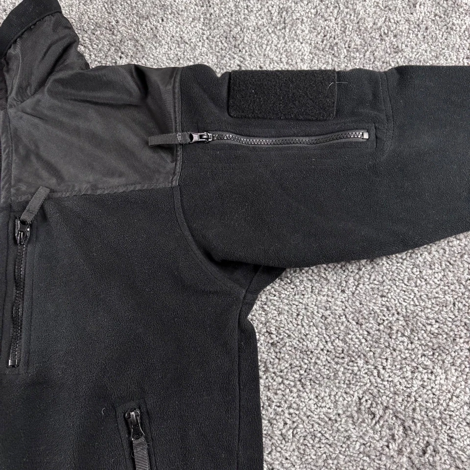 Condor Alpha Micro Fleece Jacket 601 Black  Men's Small Full Zip Tactical Coat - Image 2 of 4