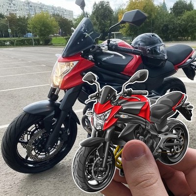 Kawasaki ER-6n 2012-2016 Sticker  - Set of 3 KissCut Decals for Riders
