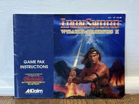 IronSword: Wizards & Warriors II per Nintendo NES 1989 + manuale, proprietario originale