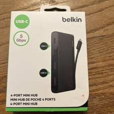 BELKIN PORTABLE USB-C 4 PORT MINI HUB - 2 x U...