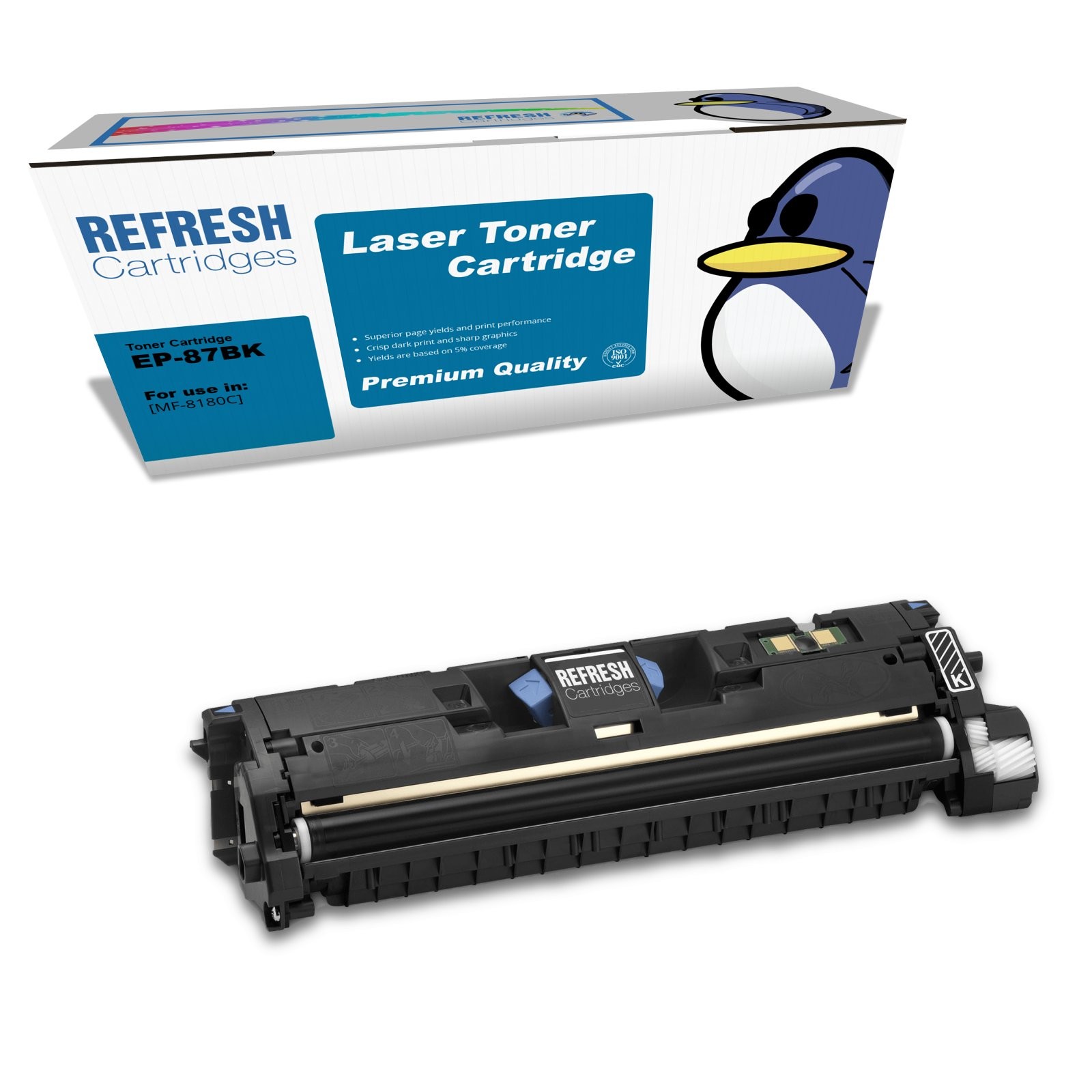 Refresh Cartridges Black EP-87BK Toner Compatible With Canon Printers