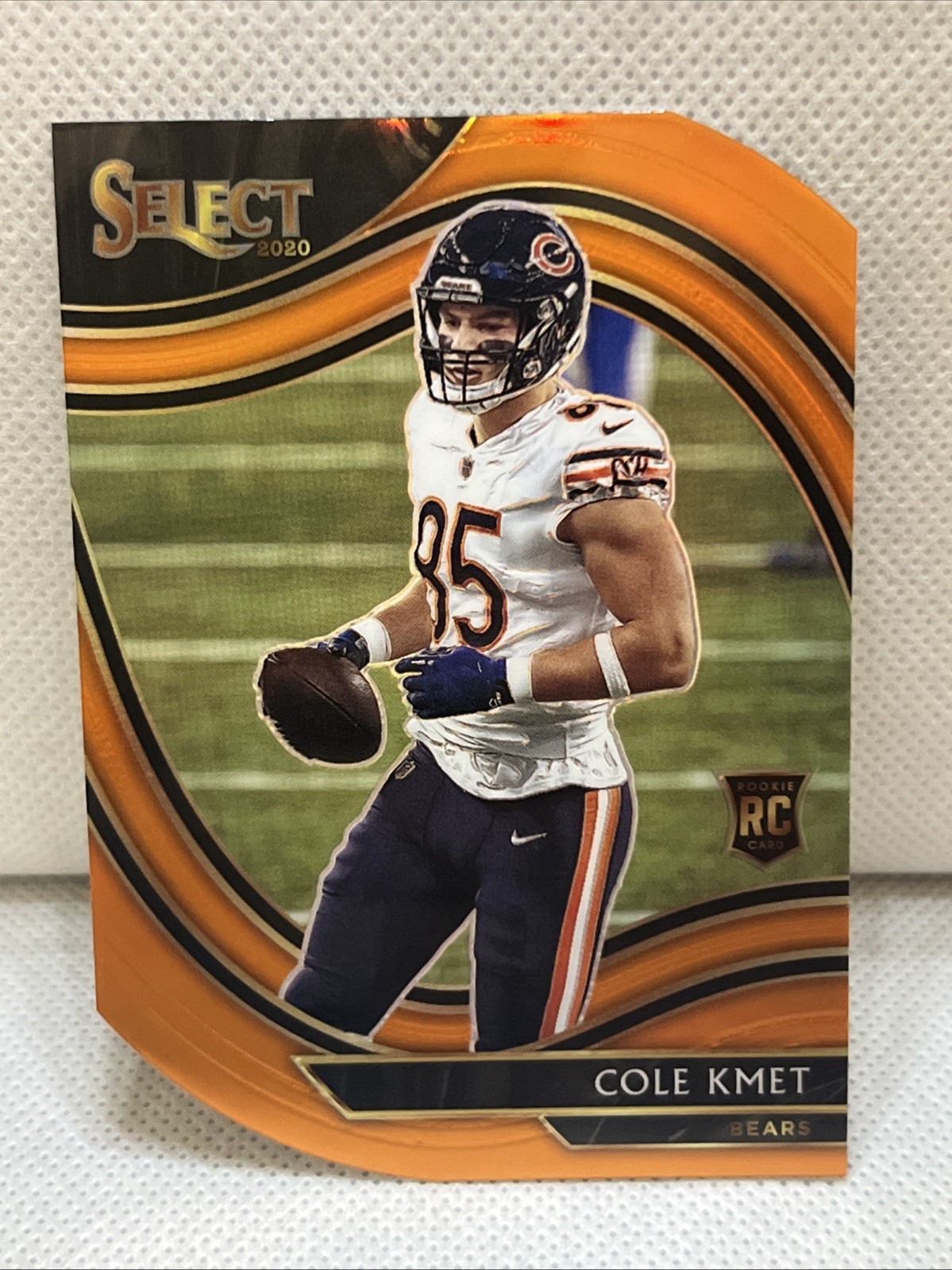 COLE KMET 2020 Panini Select Field Level Orange Die-Cut SP RC #374 BEARS