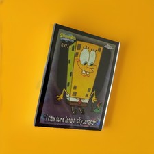 Topps Chrome SpongeBob SquarePants Black /10 “I Can Turn Into A Skyscraper” RARE