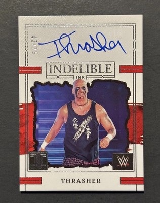 2023 Panini Impeccable WWE - Indelible Ink Thrasher #IN-THR /75 Free Shipping