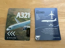 New! 2025 Delta Air Lines Pilot Trading Cards A321 #65 