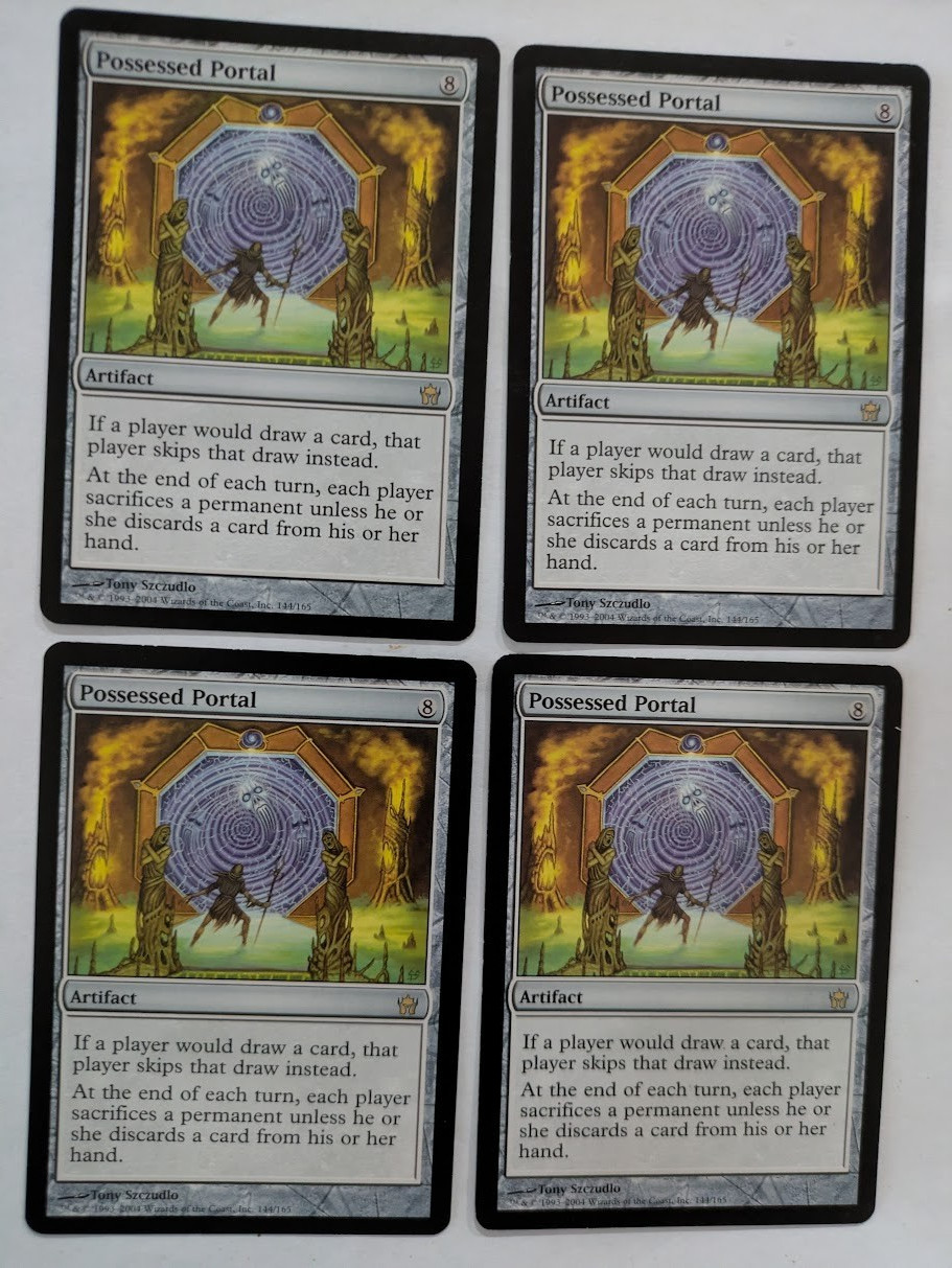 4 Possessed Portal 5th Dawn MTG NM Free shipping with tracking
