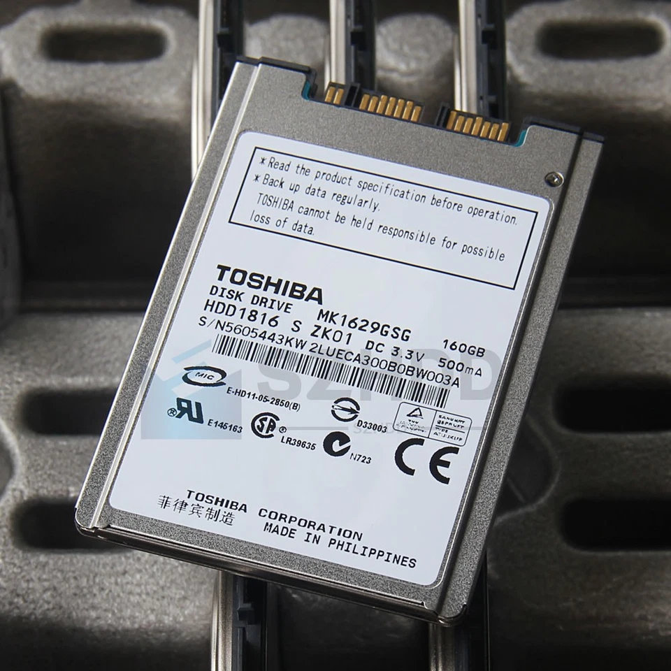 1.8" Toshiba MK1629GSG 160GB Hard Disk Drive For HP Elitebook 2530P 2730P 2740P - Image 2 of 4