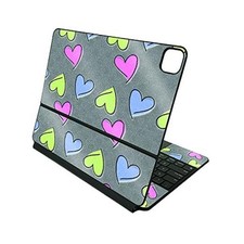 MightySkins Glossy Glitter Skin Compatible with Apple Magic Keyboard for Girly