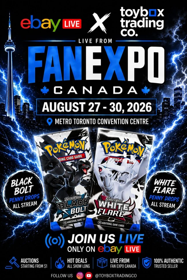 LIVE FROM FAN EXPO 🇨🇦 BLACK BOLT/WHITE FLARE PENNY DROPS ALL LIVE LONG