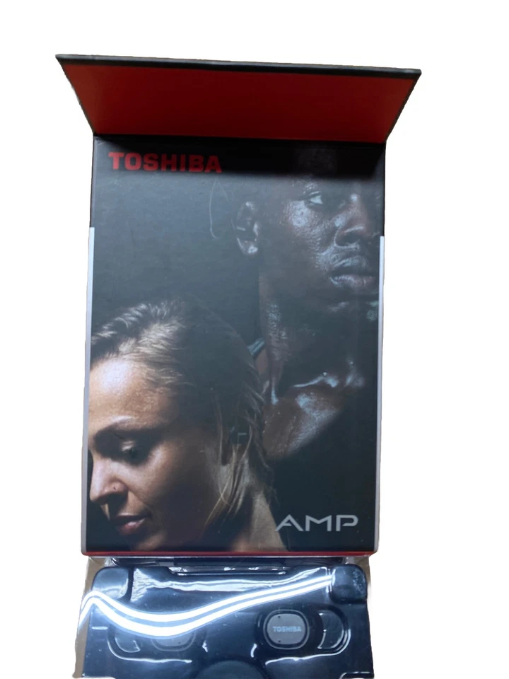 Auriculares inalámbricos Bluetooth sin cables TOSHIBA AMP negros nuevos caja abierta Foto 4 de 4