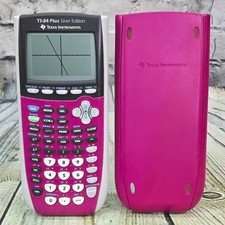 Texas Instruments TI-84 Plus Graphing Calculator Pink w/ Cover Tested  Working