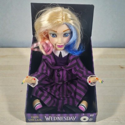 Enid Sinclair 13in Talking Wednesday Enid Doll Tabletop Animatronic Wolf Girl