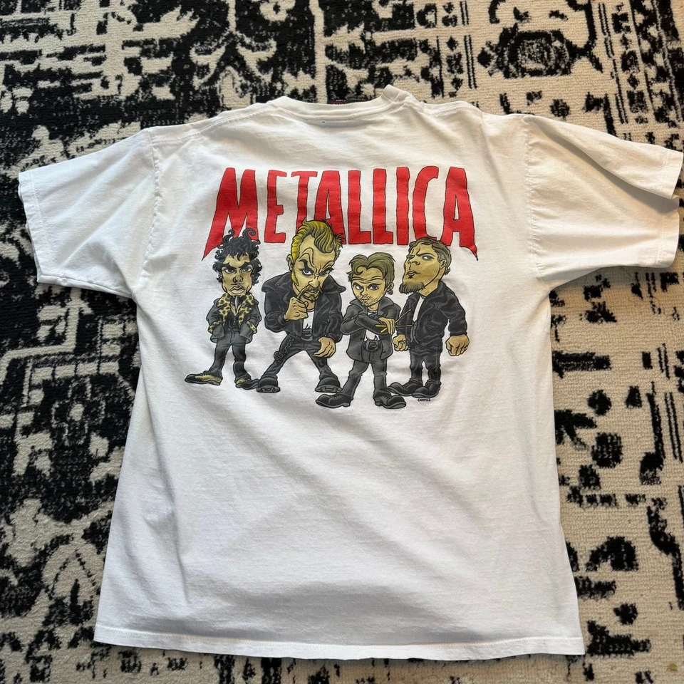 Винтажная футболка 1996 Metallica Chavez мультфильм тур по Северной Америке - Изображение 4 из 4