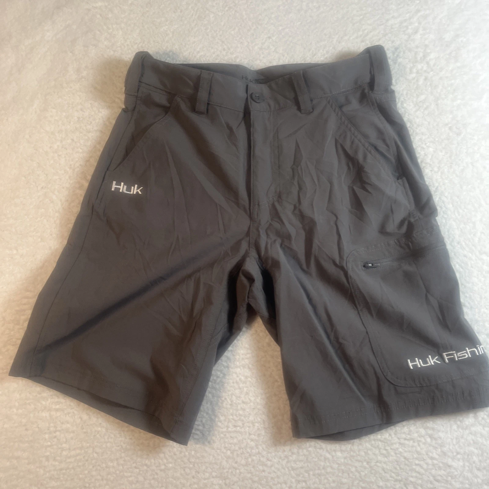 Huk Fishing Shorts Mens Medium Gray Cargo Pocket
Opens in a new window or tab