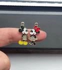 40Pcs cartoon mickey minnie Charm bracelet necklace Pendants DIY Jewelry Makings