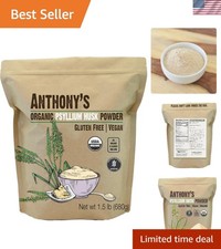 Finely Ground Organic Psyllium Husk Powder, 1.5 lb - Promotes Digestive Health