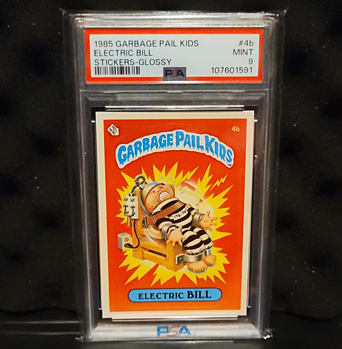 1985 Topps Garbage Pail Kids OS1 #4b Electric Bill PSA 9 GLOSSY RARE STUNNER!
