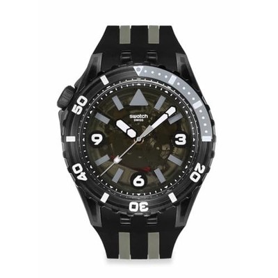 Swatch Men's Black Sea Nettle Watch, Black, SSCU09B100 [NEW]