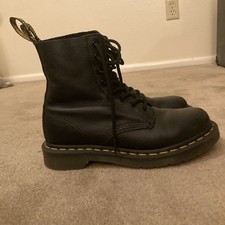Dr. Martens 1460 Black Leather Combat Ankle Lace-Up Boots Women’s US 7
