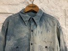 Vintage 40s WWII WW2 USN Navy Chambray Denim Shirt Stencil Named As Is Men's XL — photo 10