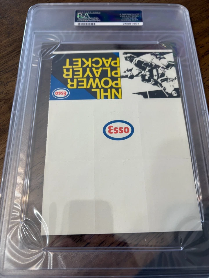 Esso Power Players 1970 con pestaña PSA 7 Brad Park novato año Collins Goldsworthy Foto 2 de 2