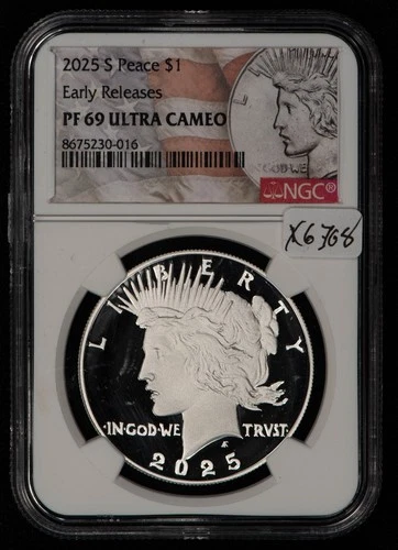 2025-S $1 Silver Peace Dollar Proof Coin - NGC PF 69 Ultra Cameo - SKU-X6708