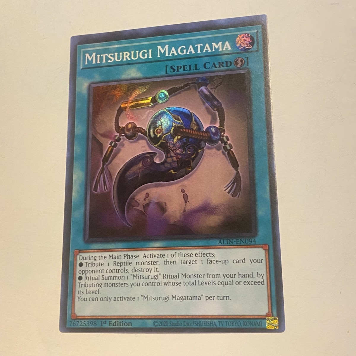 Mitsurugi Magatama ALIN-EN094 Alliance Insight 1st Edition Yu-gi-oh TCG |  eBay
