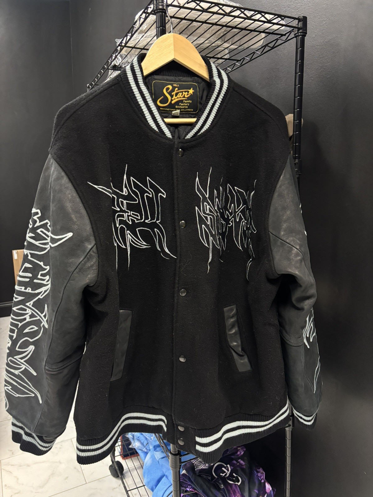 100% Authentic HellStar Varsity Jacket Size XXL ,… - image 1