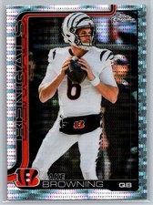 Jake Browning 2025 Topps Chrome Football Pulsar Refractor #63