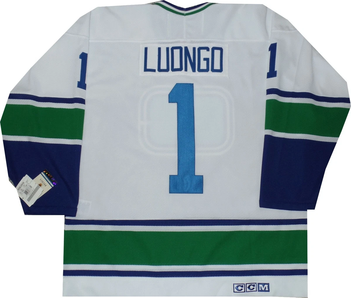 Vancouver Canucks Roberto Luongo Vintage Throwback White Jersey