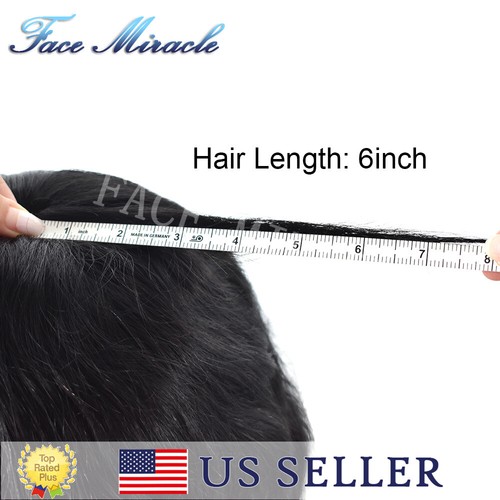 Full PU Toupee for Men Human Hair Replacement System 0.1MM Thin Skin Mens Toupee - 第 4/97 張圖片