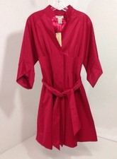 Vertico Paris Women's Short Trench Coat Pomegranate Xs Nwt $370