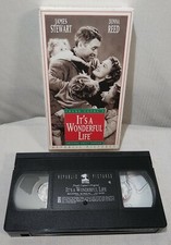 Its a Wonderful Life (VHS, 1993, Uncut Slipsleeve) James Stewart Donna Reed